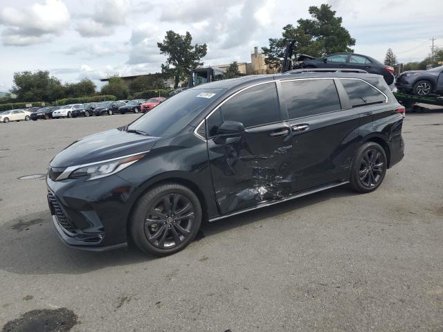 5TDDRKEC8NS103709 - 2022 TOYOTA SIENNA XSE BLACK photo 1