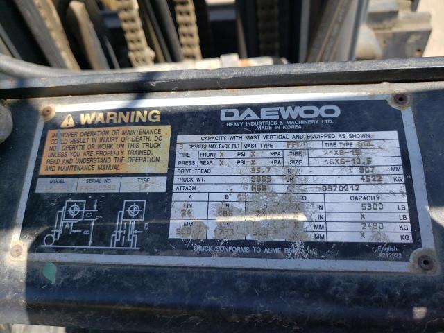 FR00290 - 2004 DAEWOO FORKLIFT YELLOW photo 10