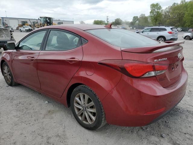 5NPDH4AE0EH496424 - 2014 HYUNDAI ELANTRA SE BURGUNDY photo 2