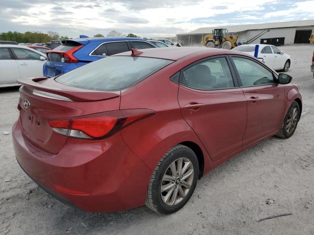 5NPDH4AE0EH496424 - 2014 HYUNDAI ELANTRA SE BURGUNDY photo 3