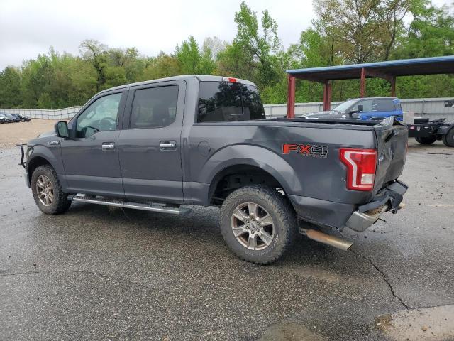 1FTEW1EF9GFA42956 - 2016 FORD F150 SUPERCREW GRAY photo 2