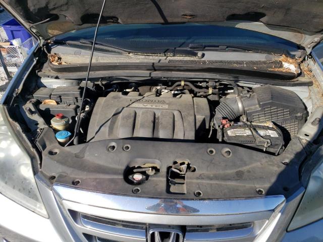 5FNRL38467B080780 - 2007 HONDA ODYSSEY EX SILVER photo 12