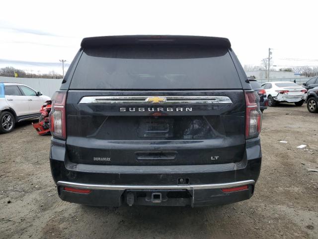 1GNSKCKT0MR463728 - 2021 CHEVROLET SUBURBAN K1500 LT BLACK photo 6