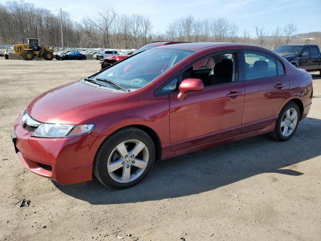 2HGFA1F61AH530050 - 2010 HONDA CIVIC LX-S RED photo 1