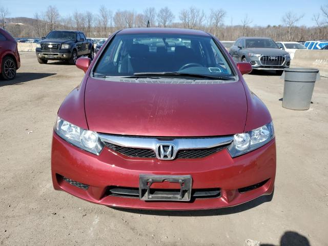 2HGFA1F61AH530050 - 2010 HONDA CIVIC LX-S RED photo 5