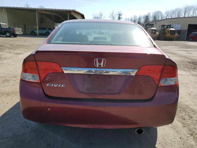 2HGFA1F61AH530050 - 2010 HONDA CIVIC LX-S RED photo 6