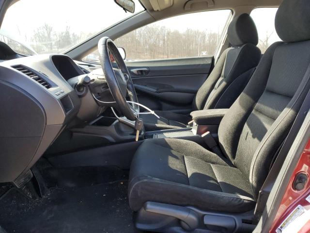 2HGFA1F61AH530050 - 2010 HONDA CIVIC LX-S RED photo 7