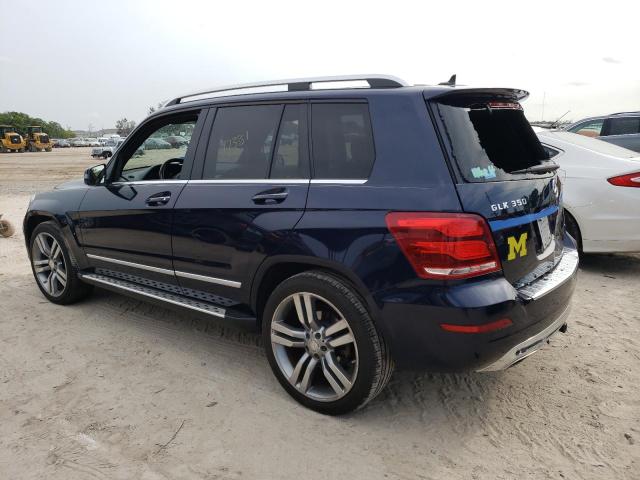 WDCGG8JB5EG211275 - 2014 MERCEDES-BENZ GLK 350 4MATIC BLUE photo 2