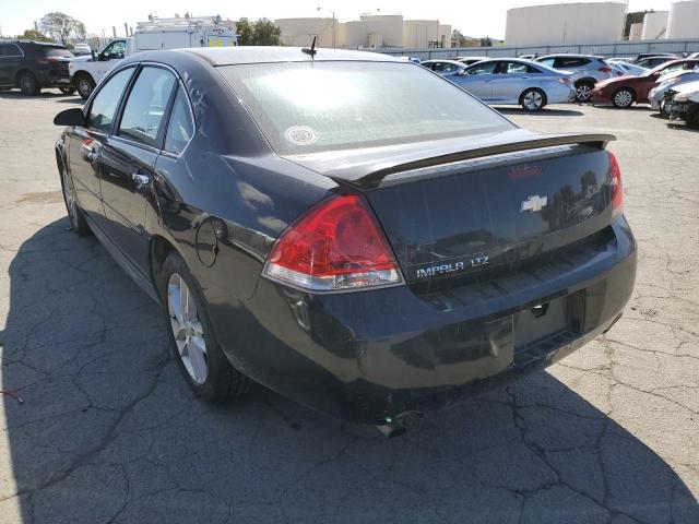 2G1WC5E37D1205190 - 2013 CHEVROLET IMPALA LTZ BLACK photo 2