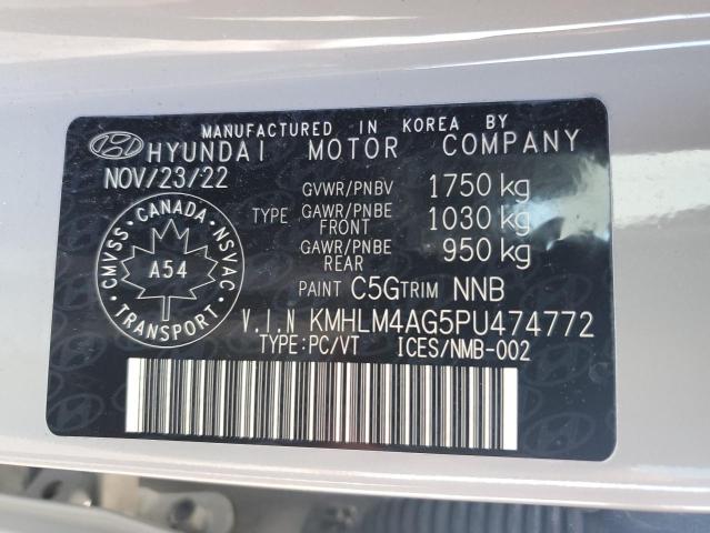 KMHLM4AG5PU474772 - 2023 HYUNDAI ELANTRA SEL GRAY photo 13