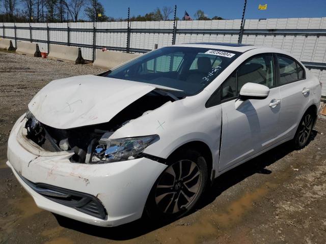 2HGFB2F80FH502087 - 2015 HONDA CIVIC EX WHITE photo 1