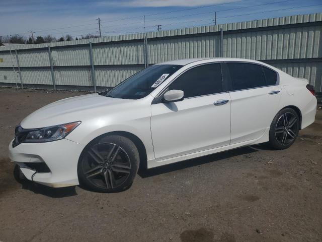 1HGCR2F50GA018439 - 2016 HONDA ACCORD SPORT WHITE photo 1