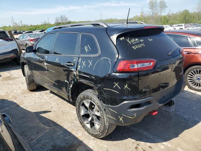 1C4PJMBS4HW529459 - 2017 JEEP CHEROKEE TRAILHAWK BLACK photo 2