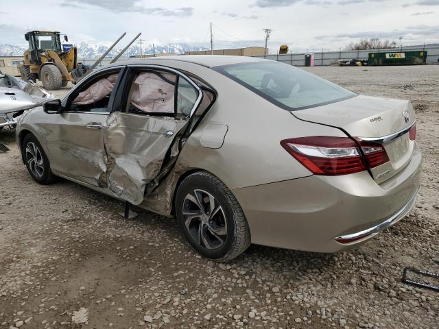 1HGCR2F30HA152318 - 2017 HONDA ACCORD LX BEIGE photo 2