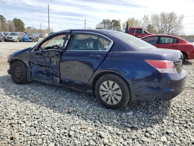 JHMCP263X8C035756 - 2008 HONDA ACCORD LX BLUE photo 2