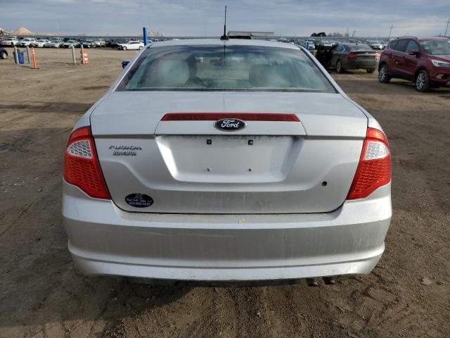 3FAHP0GA4BR331198 - 2011 FORD FUSION S SILVER photo 6