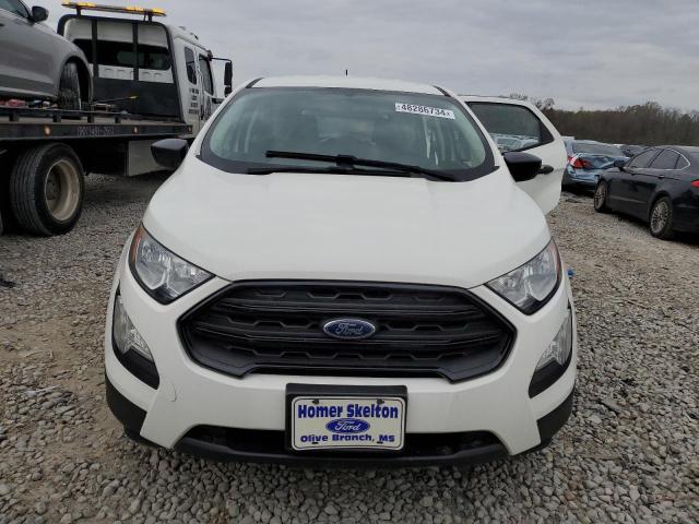 MAJ3P1RE4JC195345 - 2018 FORD ECOSPORT S WHITE photo 5