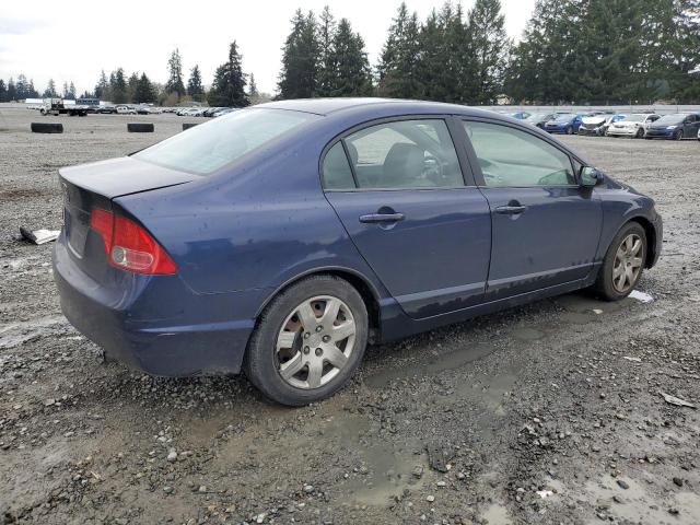 1HGFA16517L104717 - 2007 HONDA CIVIC LX BLUE photo 3