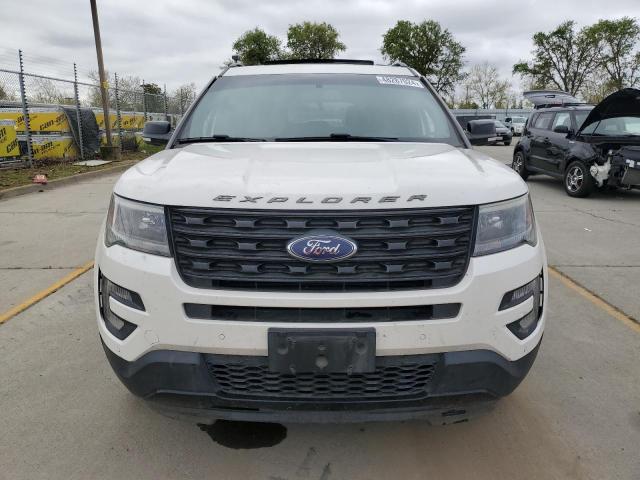 1FM5K8GT5HGC21591 - 2017 FORD EXPLORER SPORT WHITE photo 5