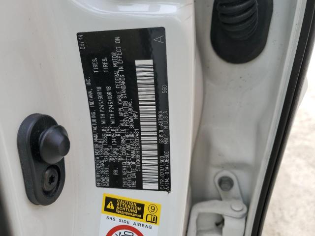 5TDKKRFH1ES032481 - 2014 TOYOTA HIGHLANDER XLE Ağ foto 13