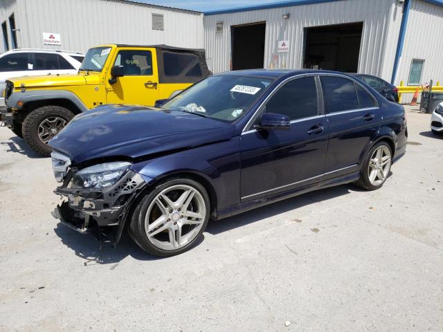 WDDGF5EB8BR185830 - 2011 MERCEDES-BENZ C300 300 BLUE photo 1