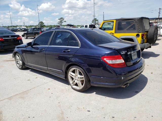 WDDGF5EB8BR185830 - 2011 MERCEDES-BENZ C300 300 BLUE photo 2