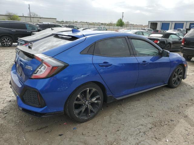 SHHFK7H95JU213057 - 2018 HONDA CIVIC SPORT TOURING BLUE photo 3