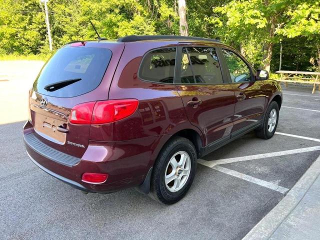 5NMSG13D28H145707 - 2008 HYUNDAI SANTA FE GLS BURGUNDY photo 4