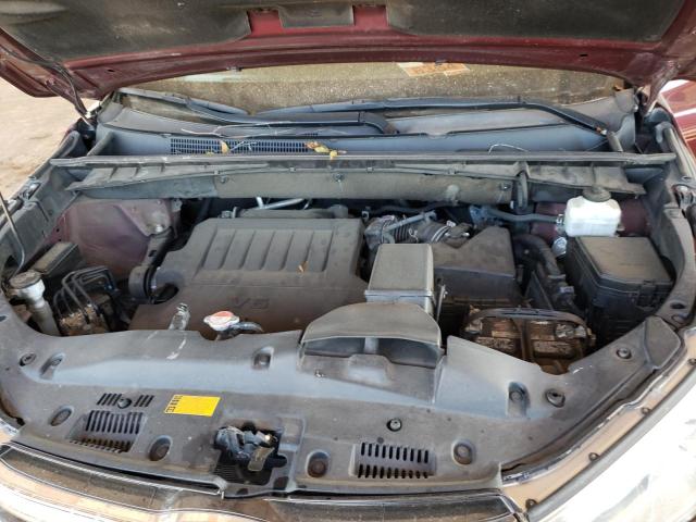5TDJKRFHXGS311605 - 2016 TOYOTA HIGHLANDER XLE BURGUNDY photo 12