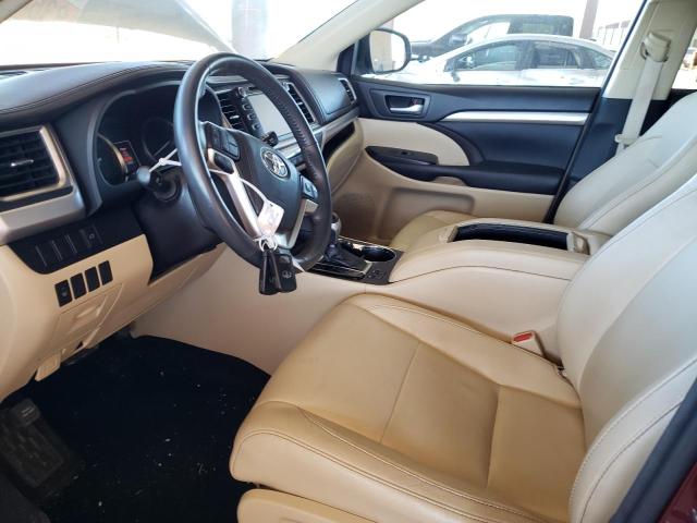 5TDJKRFHXGS311605 - 2016 TOYOTA HIGHLANDER XLE BURGUNDY photo 7
