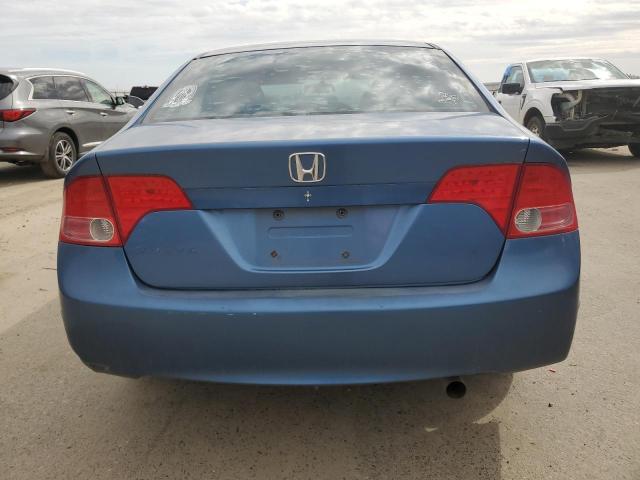 1HGFA16888L042051 - 2008 HONDA CIVIC EX BLUE photo 6