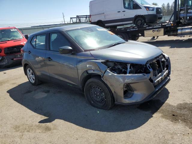 3N1CP5BV3ML466693 - 2021 NISSAN KICKS S GRAY photo 4