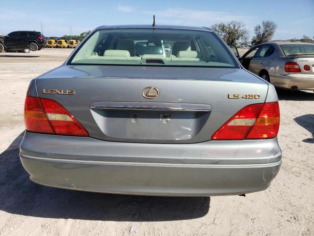 JTHBN30F520054380 - 2002 LEXUS LS 430 GRAY photo 6