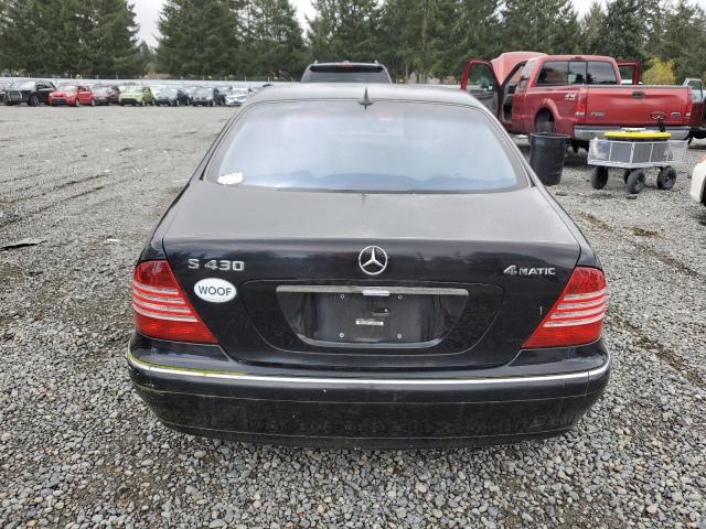 WDBNG83J73A350923 - 2003 MERCEDES-BENZ S 430 4MATIC BLACK photo 6