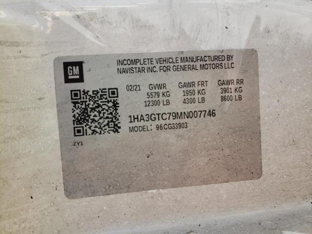 1HA3GTC79MN007746 - 2021 CHEVROLET EXPRESS G3 WHITE photo 13