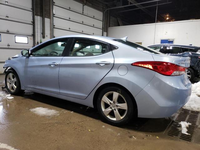 KMHDH4AE5BU097201 - 2011 HYUNDAI ELANTRA GLS BLUE photo 2