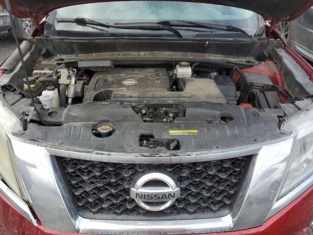 5N1AR2MM7FC649221 - 2015 NISSAN PATHFINDER S RED photo 12