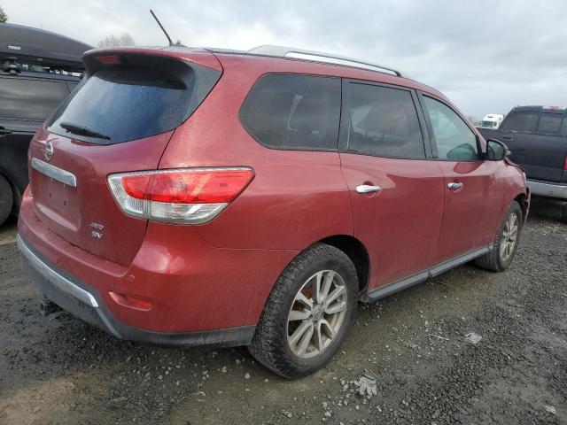 5N1AR2MM7FC649221 - 2015 NISSAN PATHFINDER S RED photo 3