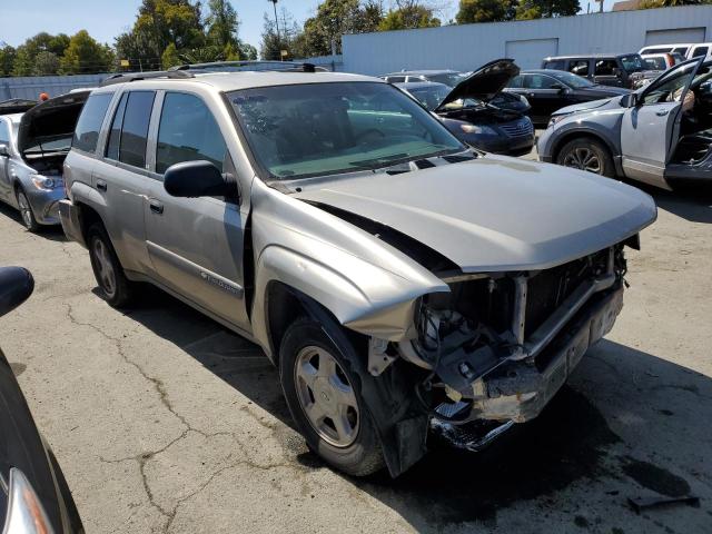 1GNDS13S432169906 - 2003 CHEVROLET TRAILBLAZE GRAY photo 4