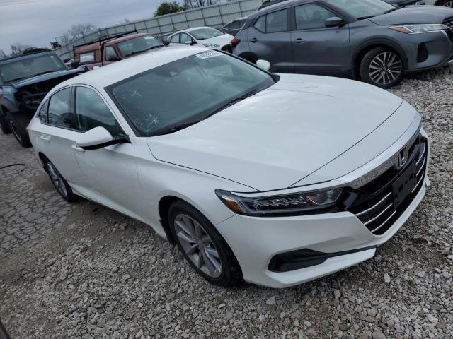 1HGCV1F11MA107452 - 2021 HONDA ACCORD LX WHITE photo 4