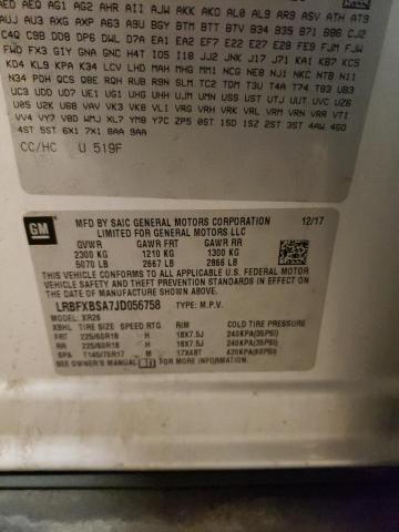 LRBFXBSA7JD056758 - 2018 BUICK ENVISION PREFERRED SILVER photo 13