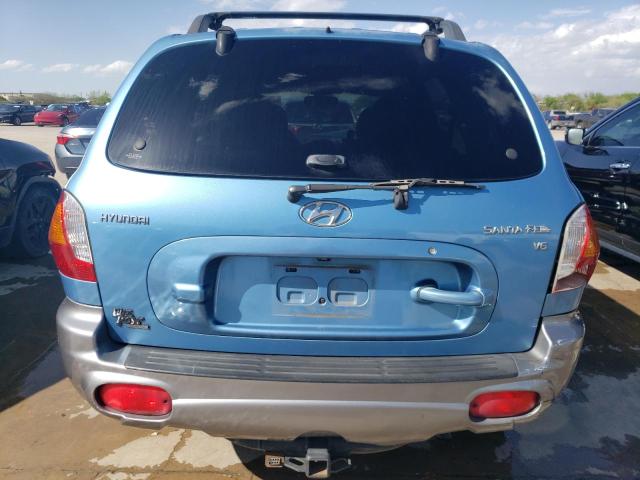 KM8SC13D93U545045 - 2003 HYUNDAI SANTA FE GLS BLUE photo 6