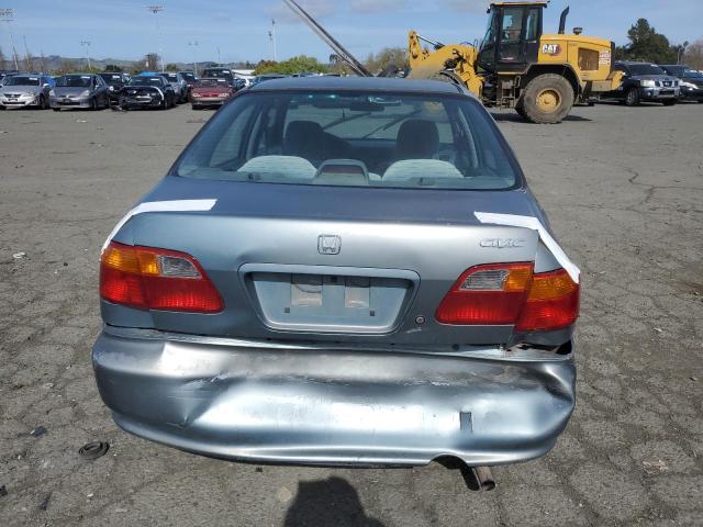 2HGEJ6616YH566274 - 2000 HONDA CIVIC BASE TEAL photo 6