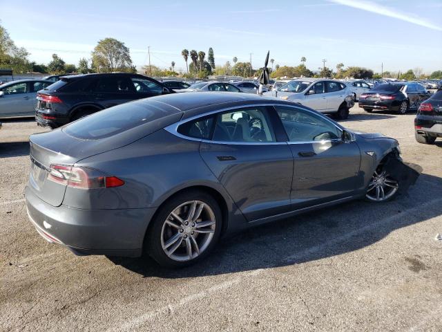 5YJSA1CN7CFP02650 - 2012 TESLA MODEL S BLUE photo 3