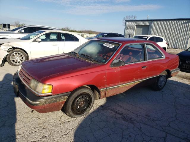1FAPP31X3LK100616 - 1990 FORD TEMPO GL RED photo 1