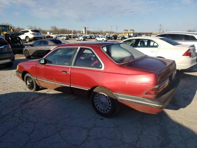 1FAPP31X3LK100616 - 1990 FORD TEMPO GL RED photo 2