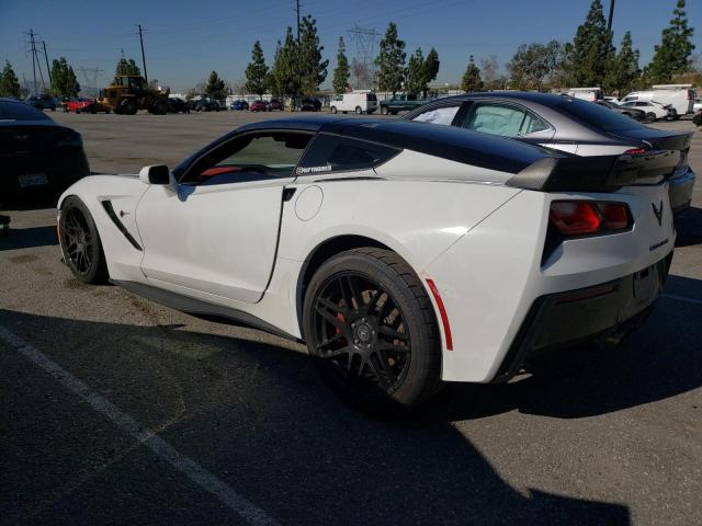 1G1YF2D73F5115507 - 2015 CHEVROLET CORVETTE STINGRAY 3LT WHITE photo 2