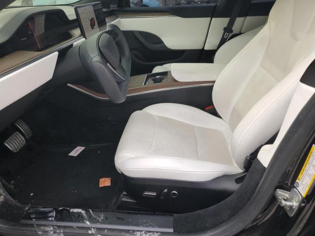 5YJSA1E58NF479552 - 2022 TESLA MODEL S BLACK photo 7