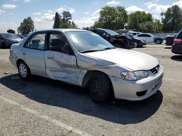 1NXBR12E21Z443186 - 2001 TOYOTA COROLLA CE SILVER photo 4