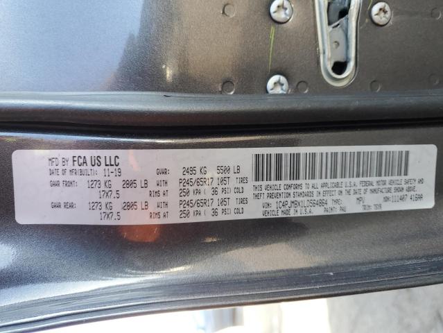 1C4PJMBX1LD564864 - 2020 JEEP CHEROKEE TRAILHAWK BLACK photo 13